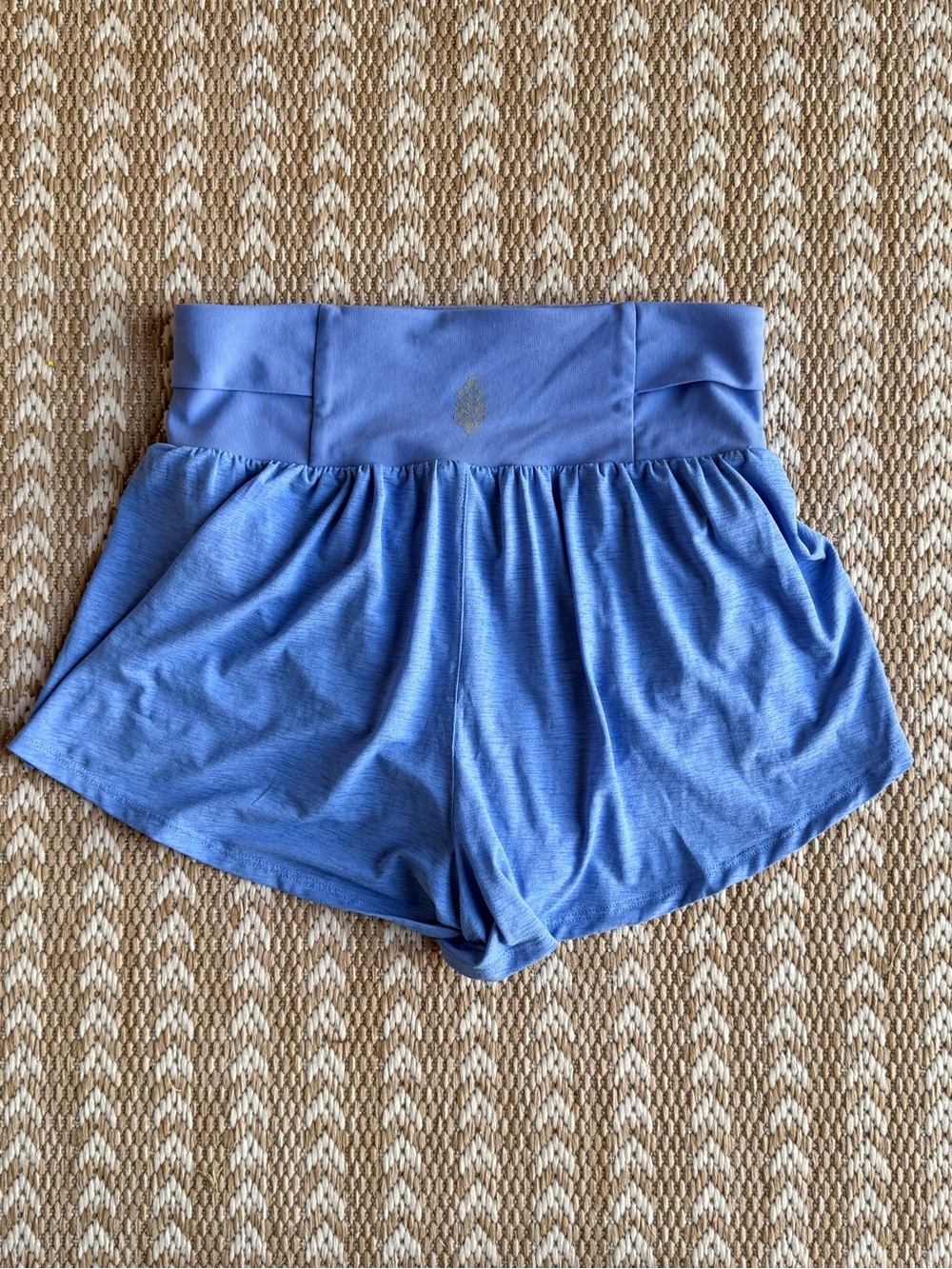 Free People Periwinkle High-Waist Athletic Shorts